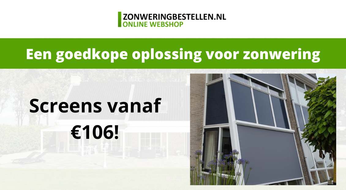 goedkope oplossing zonwering