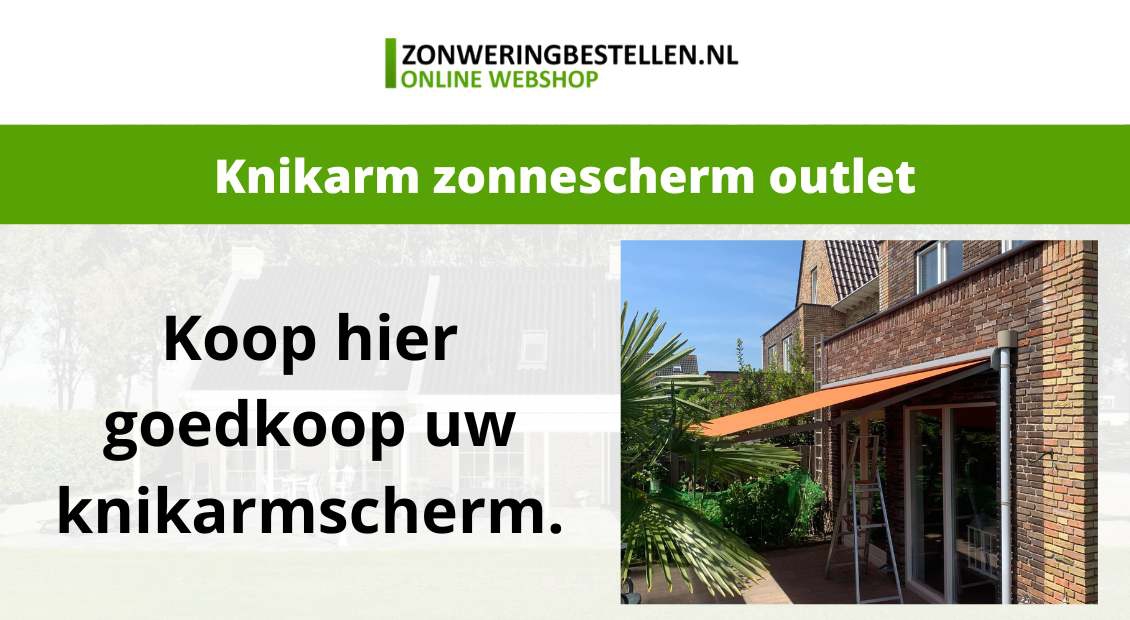 knikarm zonnescherm outlet