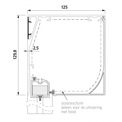 ZB TOP+ SMART ZIP 130  Super Windvast Vierkant 