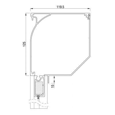 ZB TOP+ ZIP 125 Super Windvast Schuin