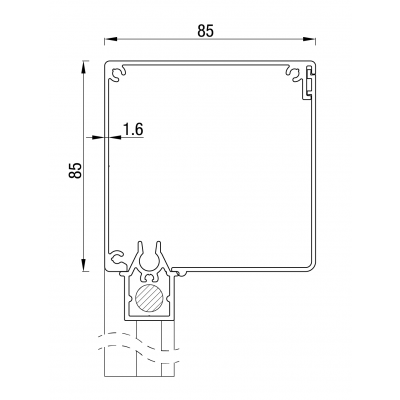 ZB screen 85 Vierkant