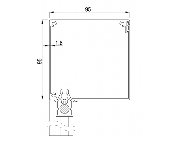 ZB Screen 95 Vierkant