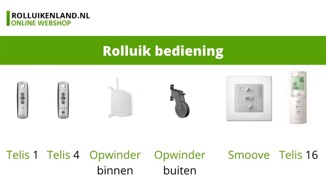 soorten rolluiken bediening