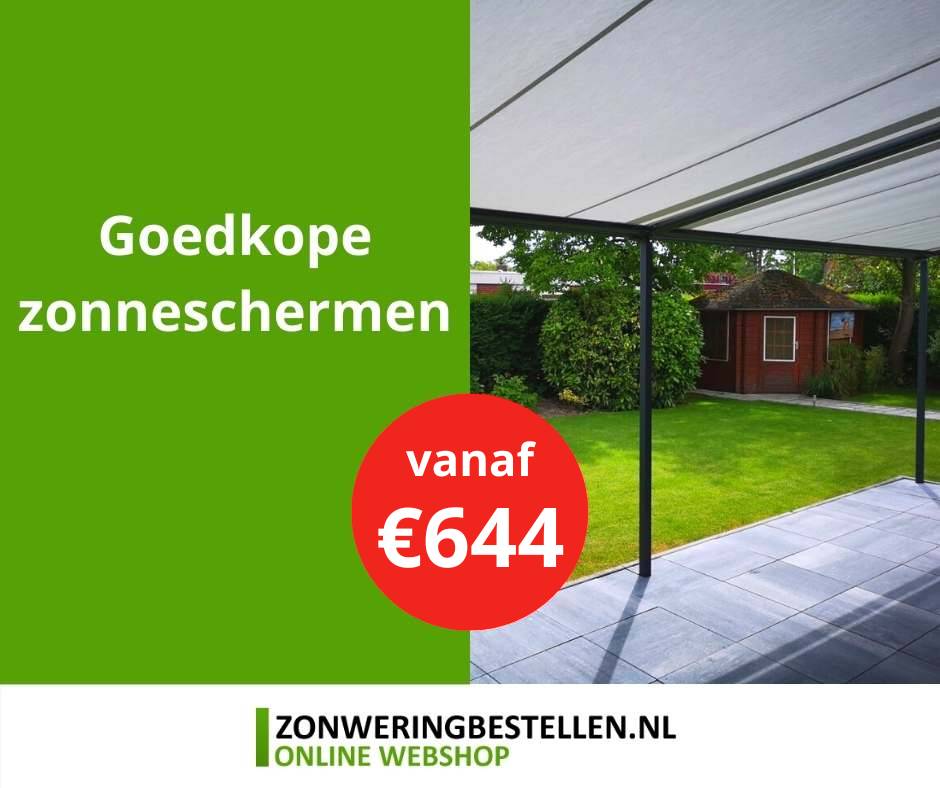 Zonnescherm tuin kopen? Koop uw knikarmscherm vanaf €569
