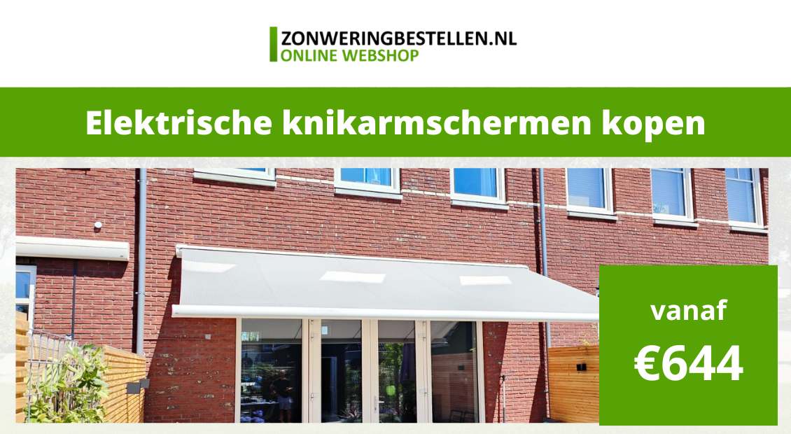 elektrische knikarmscherm kopen