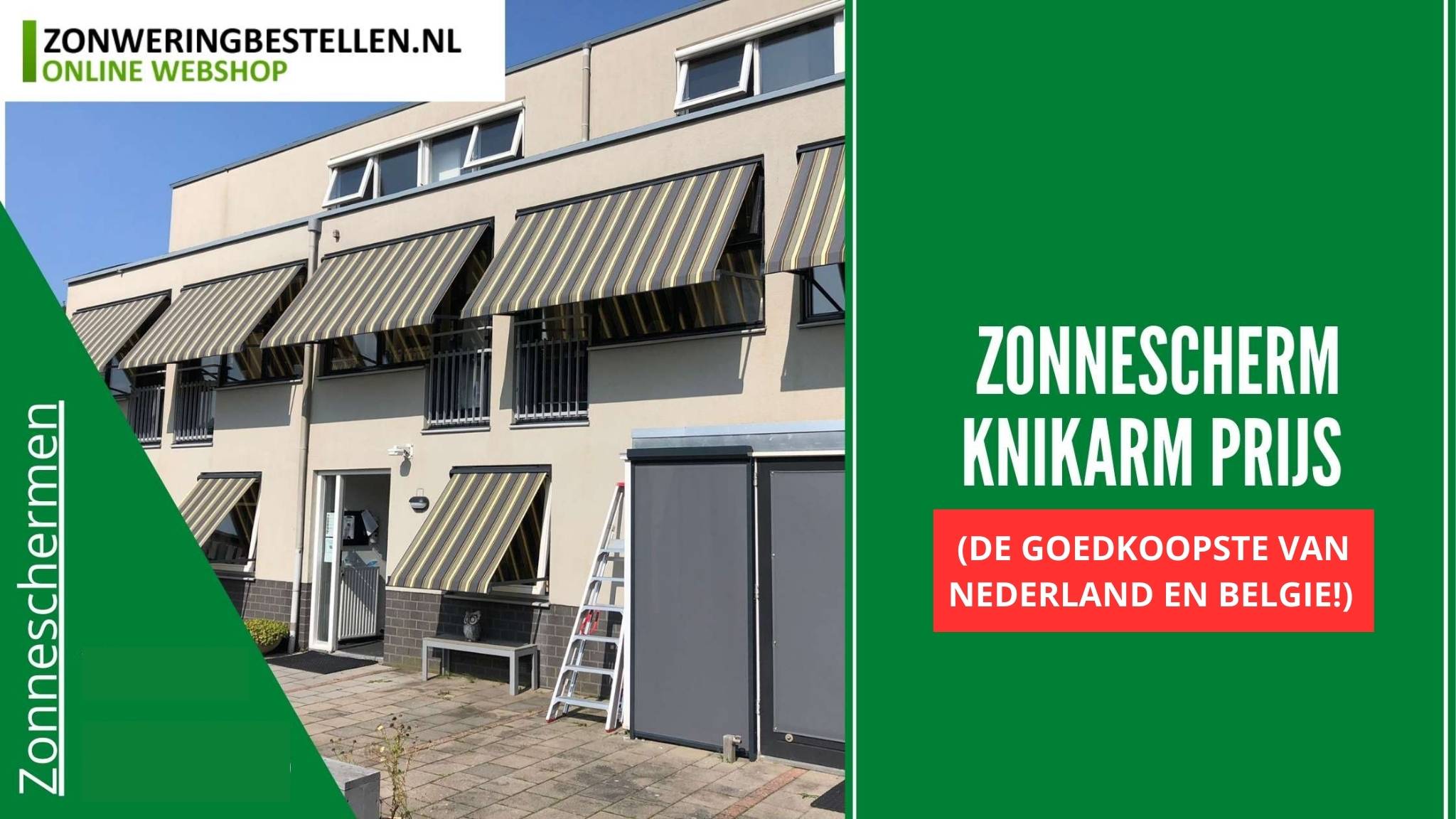 zonnescherm knikarm prijs